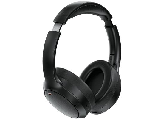 ACEFAST H6 Bluetooth-compatible Headset Active Noise Cancelling ANC Wireless Headphone up to 55 hours, IPX4 Water Resistant - Black